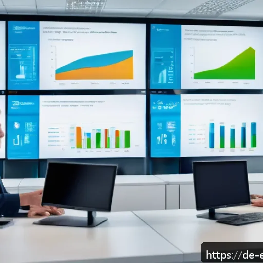 설명 가능한 AI의 의사결정 지원 활용 - A modern office scene in a German financial institution, showing diverse professionals analyzing AI ...